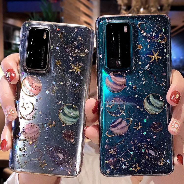 Ốp điện thoại trong suốt họa tiết vũ trụ cho Samsung M51 S20 FE A7 A9 A8 A6+ J5 J3 J7 2017 Stars J6 J8 Note 9 8 | BigBuy360 - bigbuy360.vn