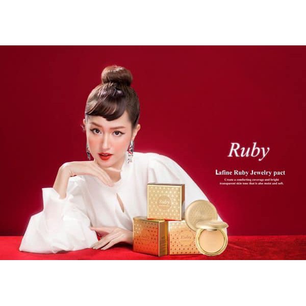 Phấn phủ siêu mịn cao cấp Ruby Jewelry Pact 20g - kềm dầu và làm mềm da