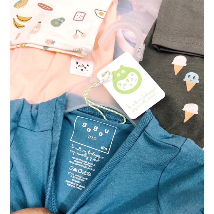 Bộ Gagou cotton organic cao cấp cho bé 1-24m