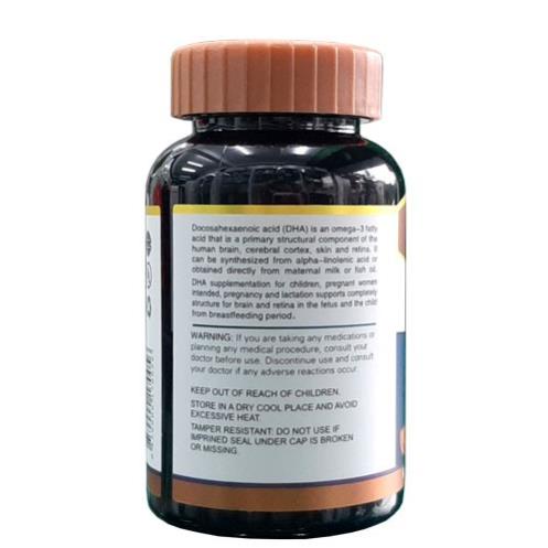 DHA 100mg Albert Max – Bổ sung DHA cho mẹ bầu và trẻ em, giúp phát triển trí não thai nhi (lọ 60 viên)