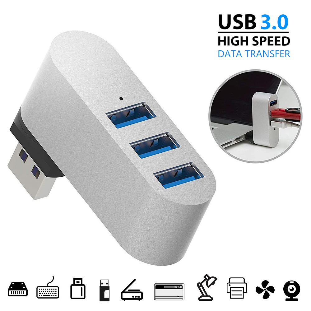 Bộ Chia 3 Cổng Usb 3.0 Tốc Độ Cao Bằng Hợp Kim Nhôm