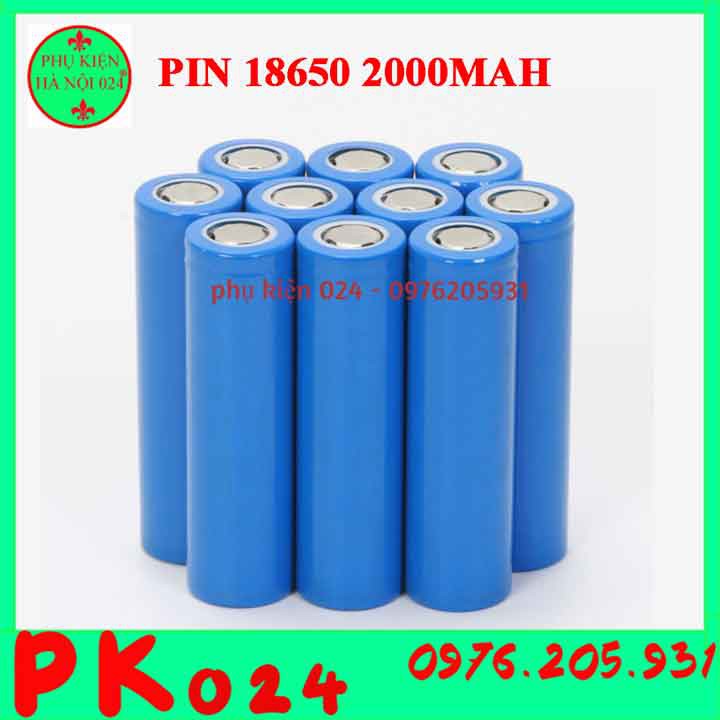 Pin Sạc 18650 3.7V Dung Lượng 2000mAh (1 viên)