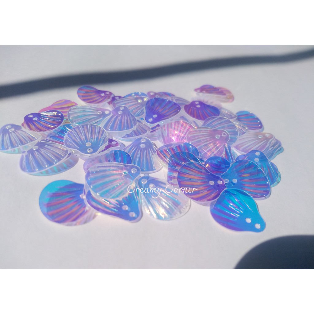 [HÀNG CÓ SẴN] Vỏ sò/vảy cá hologram - phụ kiện makeup,cổ trang, cosplay,.. | BigBuy360 - bigbuy360.vn