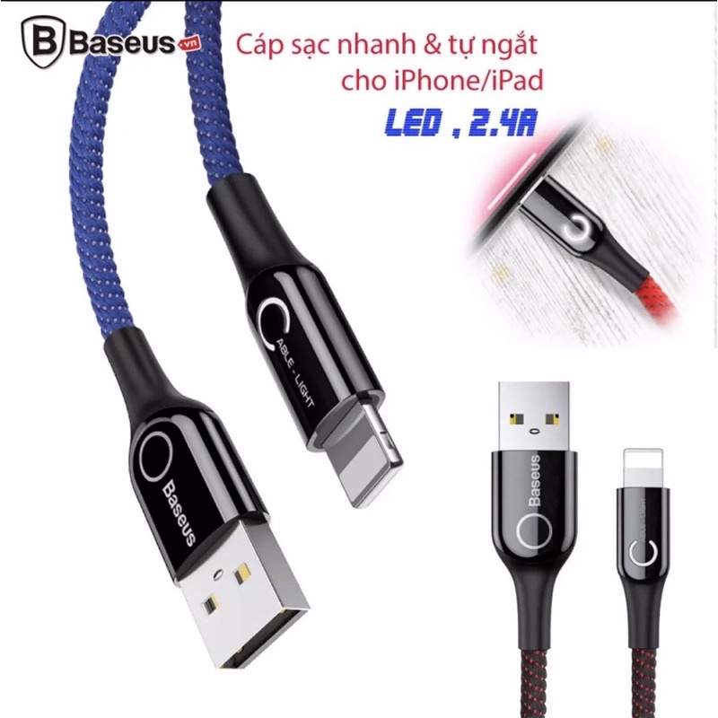 Dây sạc tự ngắt khi sạc đầy cho điện thoại chính hãng Hoco / Remax / Baseus