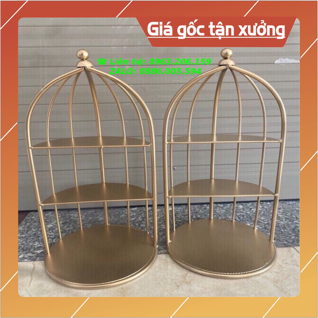 Kệ lồng chim đựng đồ trang điểm