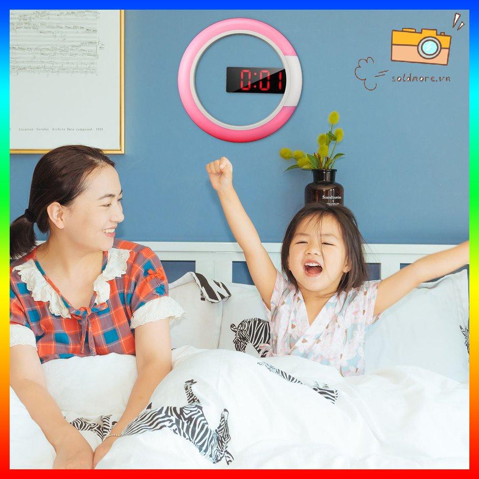 Đồng Hồ Led Kỹ Thuật Số Hiển Thị Nhiệt Độ Và Nhiệt Độ 12 Inch