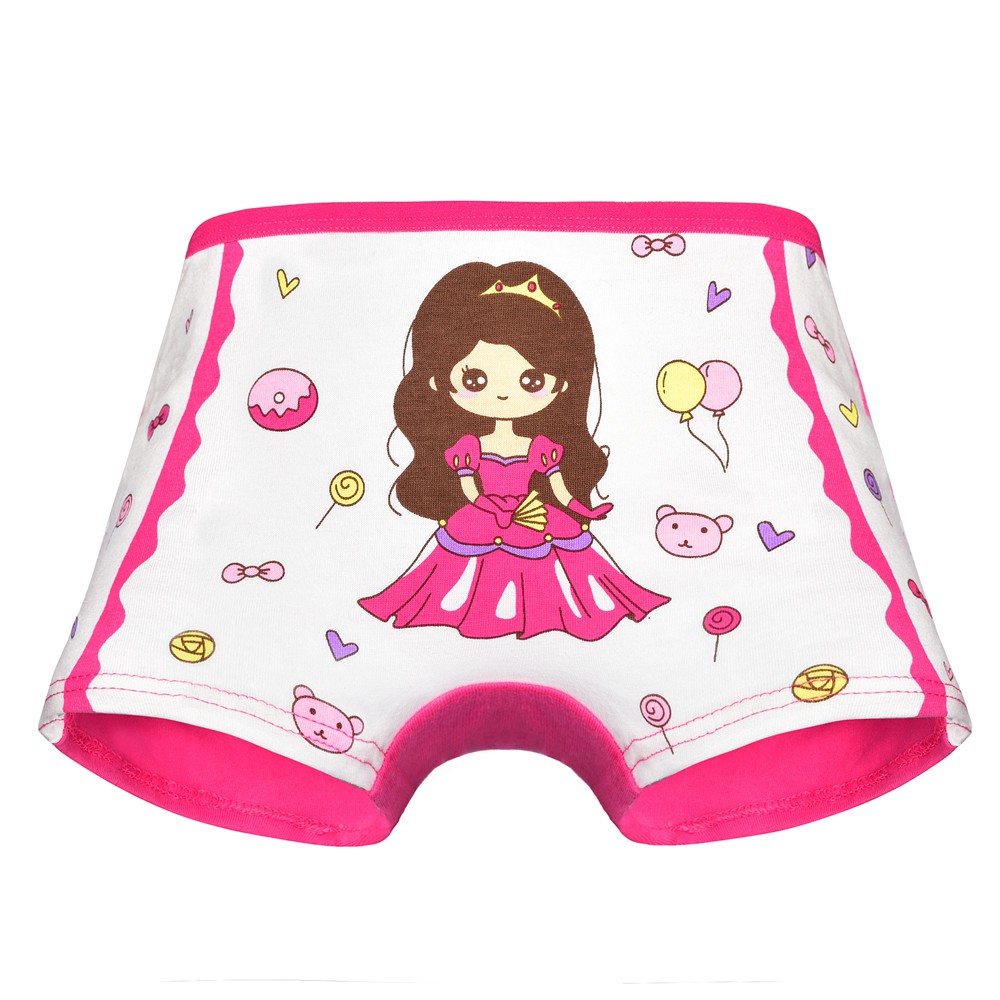 4PCS / Lot Soft cotton kids underwear Children underwear Breathable female panties Panties for girls cute Cartoon