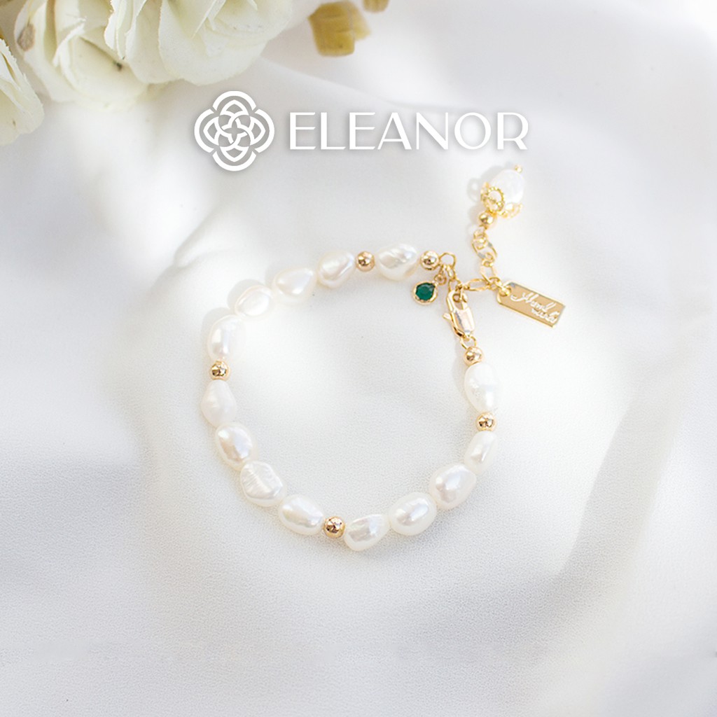 Vòng tay nữ Eleanor Accessories ngọc hetian sang trọng đơn giản phụ kiện trang sức đẹp