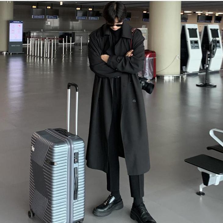 Hokage Áo Khoác Dáng Dài Qua Gối Phong Cách Hàn Quốc Thời Trang Mùa Xuân Cho Nam hokage 2022