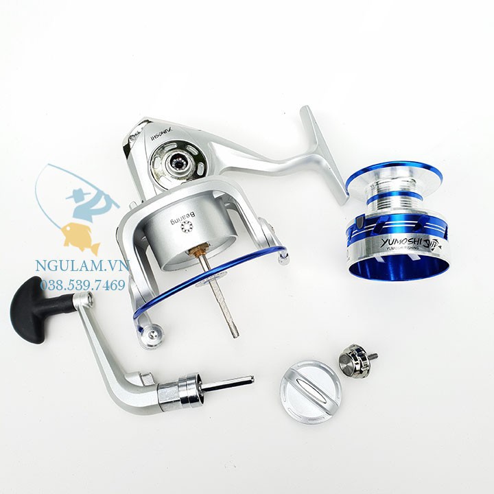 BỘ CẦN CÂU 2 KHÚC ĐẶC SHIMANO MÁY YUMOSHI VÀ PHỤ KIỆN đồ câu 99 hoang_hai_shop_01