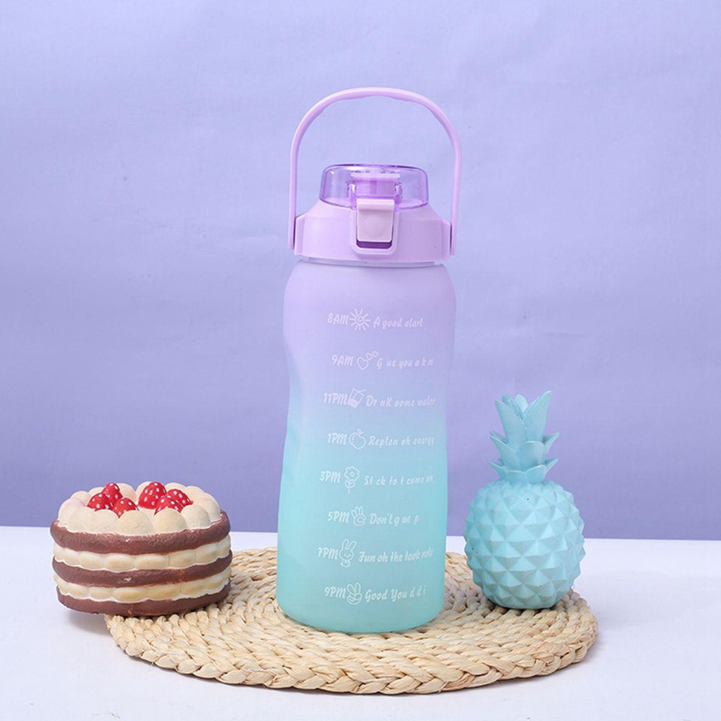 YIYU Bình Nước Trong Suốt Chống Tràn Dung Tích 1.5L