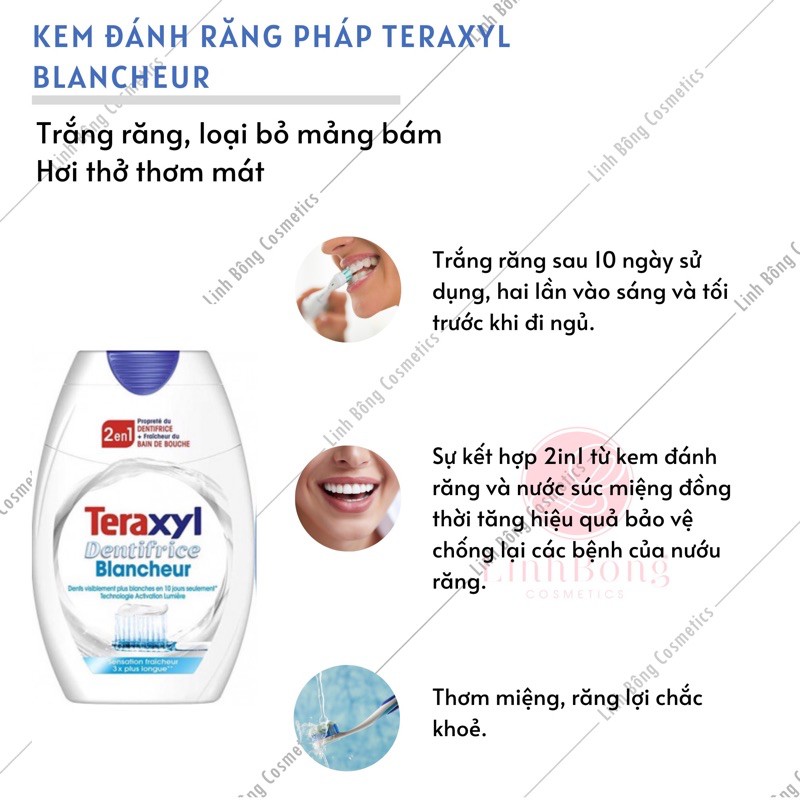 (Sale 50%) KEM ĐÁNH TRẮNG RĂNG TERAXYL PHÁP