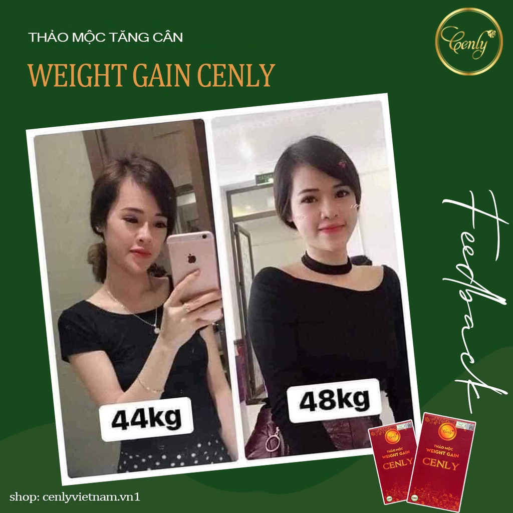 Tăng cân cenly Thảo Mộc Tăng Cân An Toàn Chính Hãng không tích nước không phải thuốc tăng cân