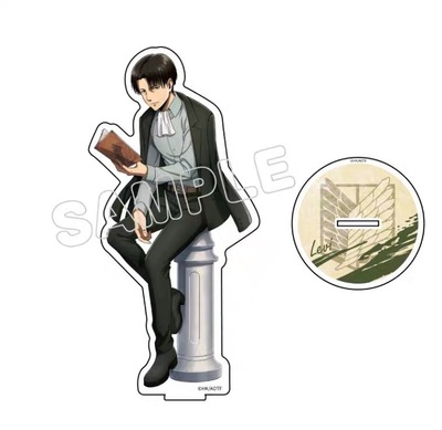 Mô hình đồ chơi nhân vật Attack On Titan Eren Mikasa Ackerman Levi dùng để bàn trang trí