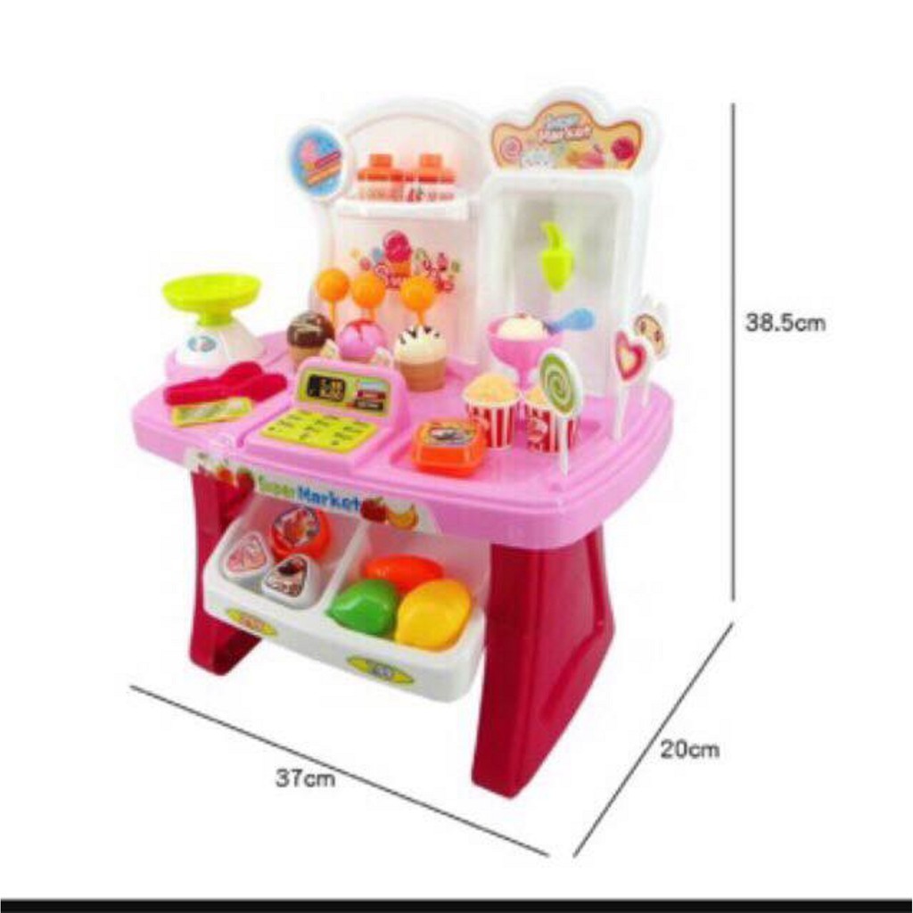 Siêu thị kẹo kem có âm thanh và ánh sáng