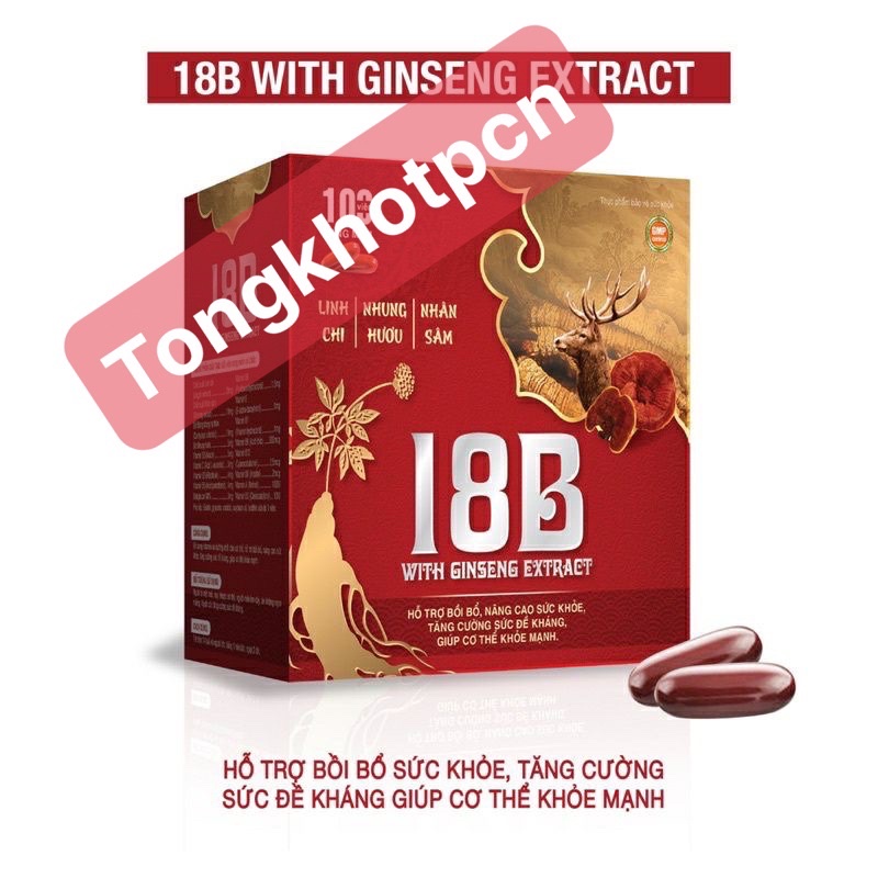 Vitamin 18B WITH GINSENG - Bồi bổ cơ thể, tăng cường đề kháng