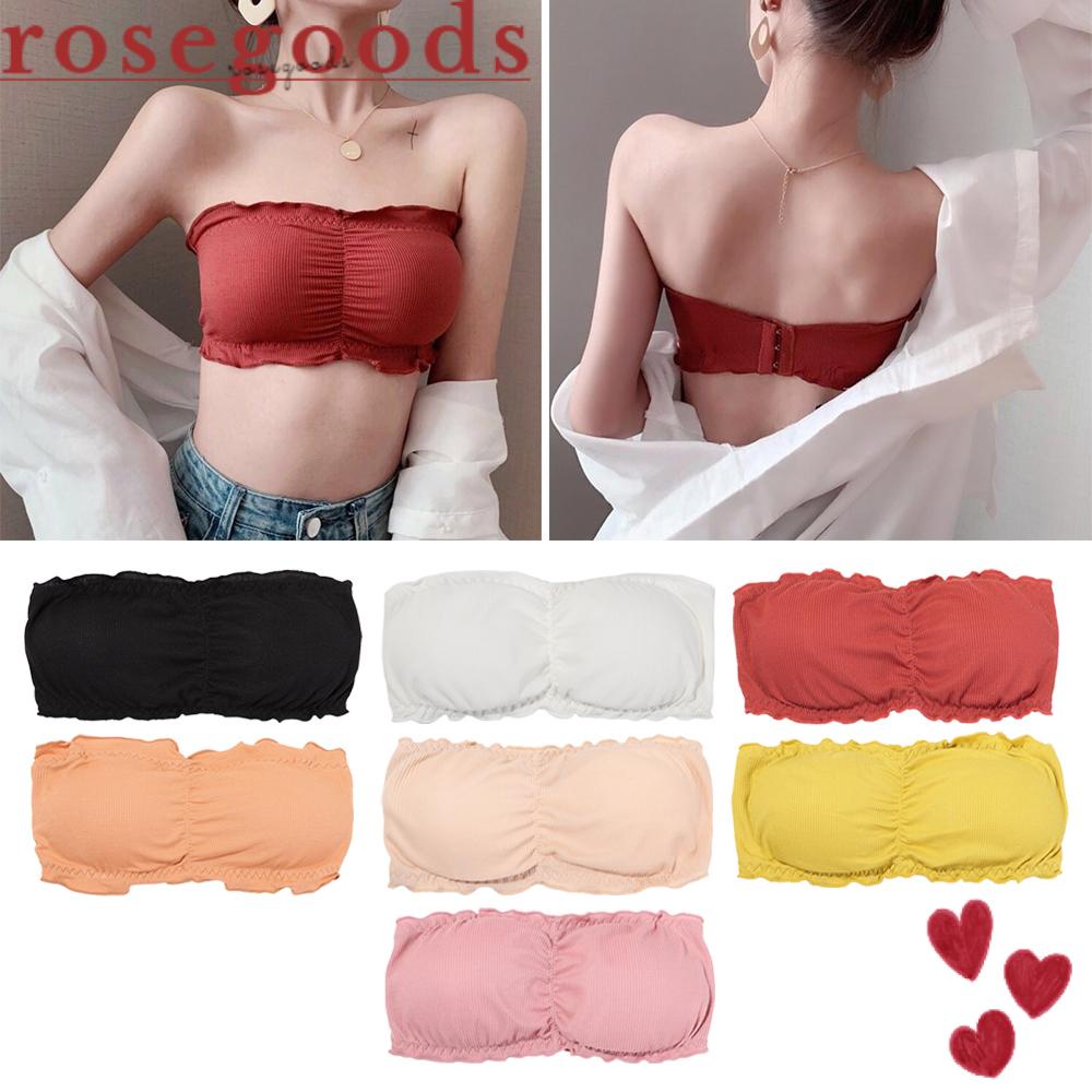 Áo Lót Nâng Ngực Không Gọng Thêu Hoa Hồng Thời Trang