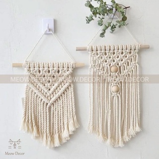 Mành macrame mini treo tường trang trí (W01)