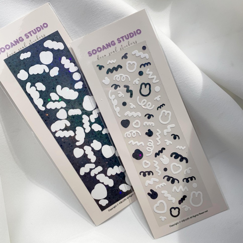 Hình Dán Polco holographic Ba Chiều Hàn Quốc Dễ Thương Trang Trí Tiệc DIY