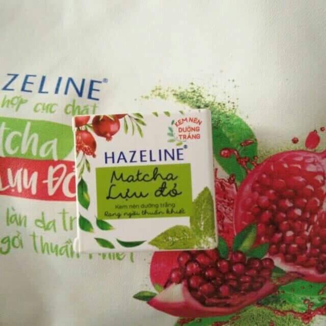 Kem nén dưỡng trắng HAZELINE matcha & lựu đỏ