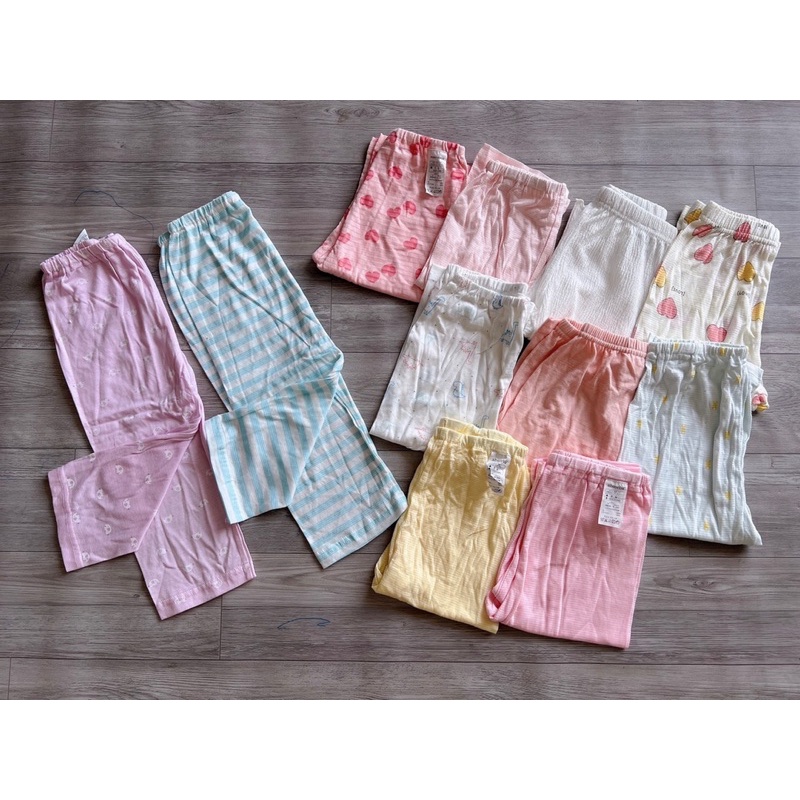 Quần lửng cotton organic xuất Hàn cho bé gái 3m-5y