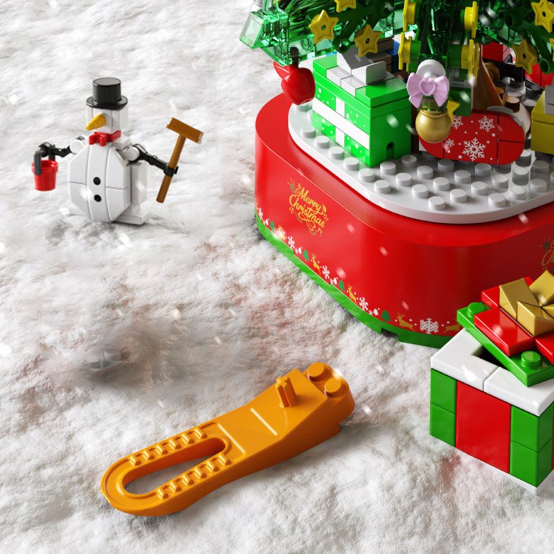 Lắp ráp mô hình noel Christmas Party sembo 601164 bữa tiệc party dưới cây thông noel có nhạc và đèn