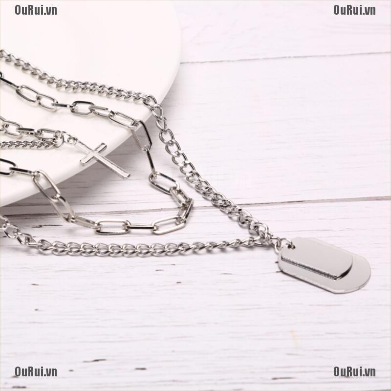Dây chuyền kim loại mặt thánh giá kiểu dáng thời trang