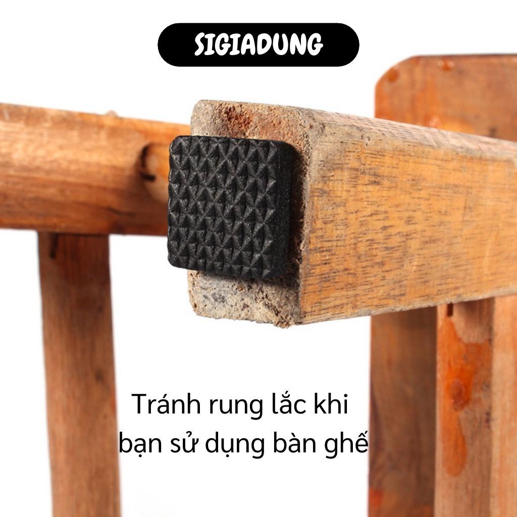 [SGD] Lót Chân Ghế - Combo 30 Miếng Đệm Dán Chân Bàn Ghế Hình Vuông Bảo Vệ Sàn Nhà 4793