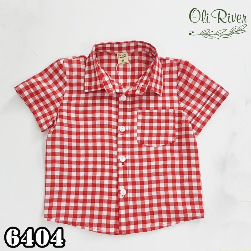ÁO SƠ MI TAY NGẮN BÉ TRAI NHIỀU MẪU OLIRIVER