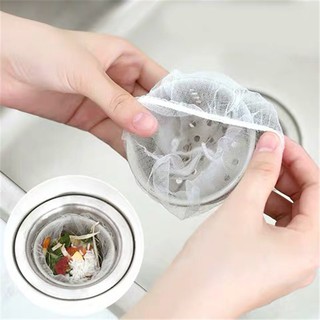 Túi Lọc Rác Bồn Rửa Chén Thông Minh-Tự Hủy Sinh Học-Có Chun Co Giãn Giúp Dễ Dàng Sử Dụng-Có Thể Chặn Rác Nhà Tắm
