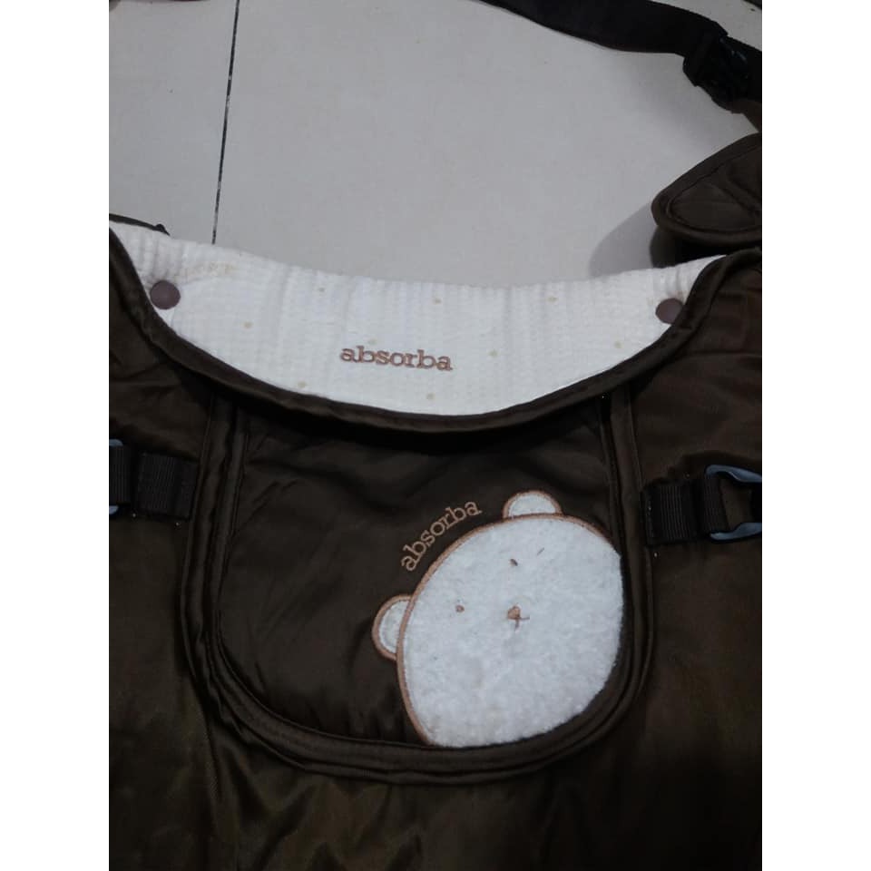 Địu túi nâu hình gấu cho bé ms47