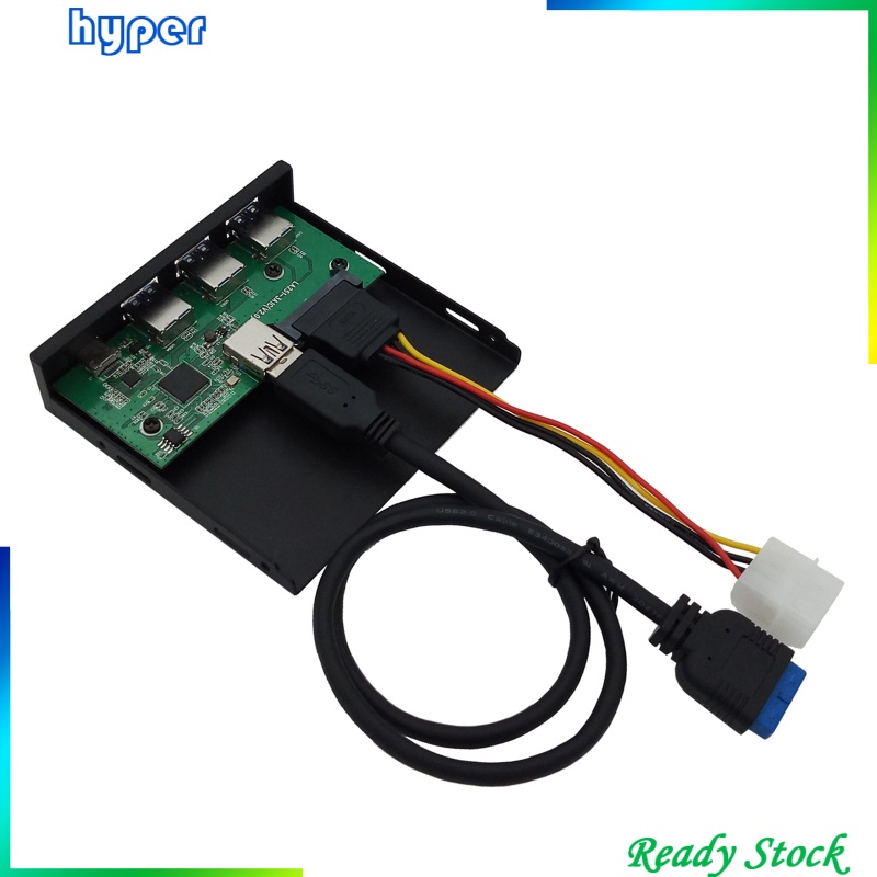 USB 3.0 3.5&quot; 4-Port Interface Hub Front Panel Hub Expansion Board Card 6Gbps