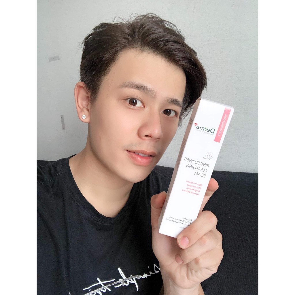 🌼 Sữa rửa mặt Derma Plus trắng sáng da - Pink Flower Cleasing Foam | BigBuy360 - bigbuy360.vn