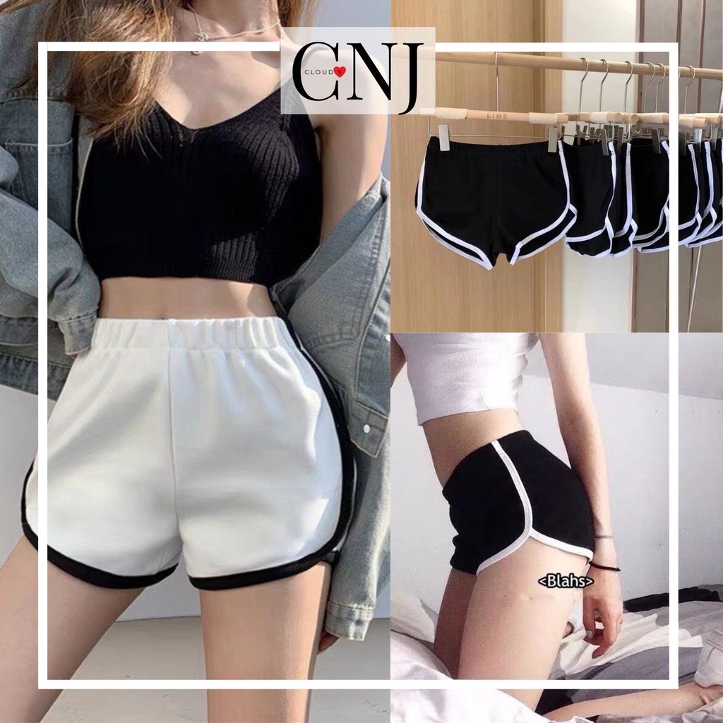 Quần đùi viền thể thao quần short nữ ngắn mặc nhà tập gym đi ngủ co giãn thoải mái chất thun mềm mát xịn ❤️HÀNG SIÊU ĐẸP