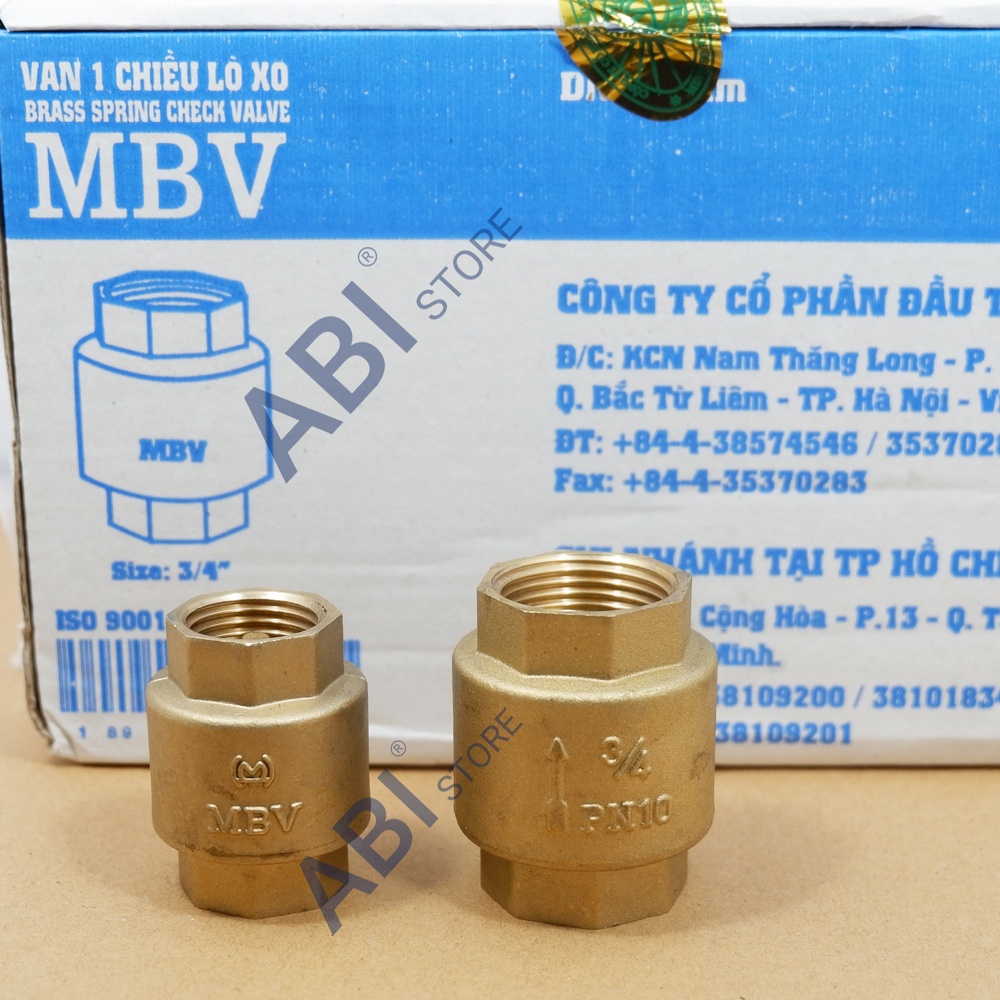 Van 1 chiều lò xo MBV 21mm, 27mm chính hãng Minh Hòa