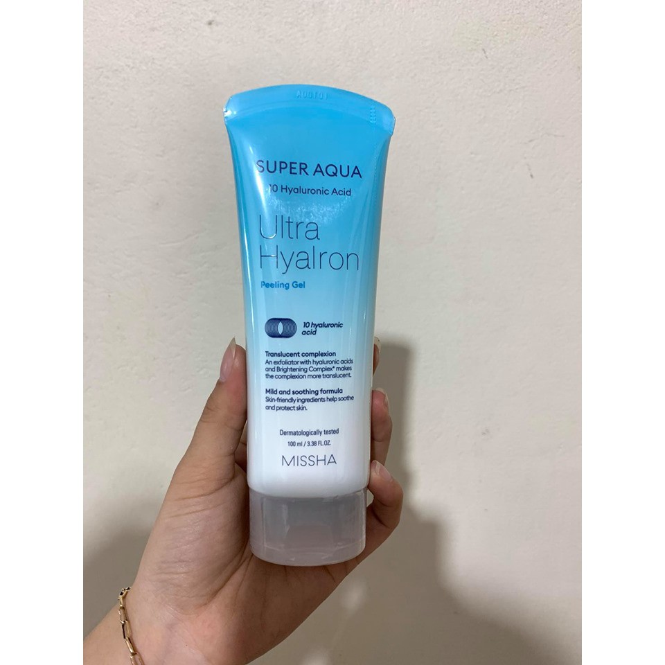 Tẩy Da Chết Missha Super Aqua Ultra Hyalron Peeling Gel 100ml..