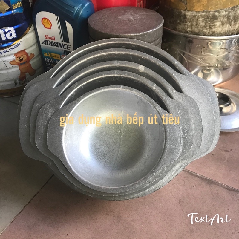Nồi gang niêu đúc nút vặn đẹp bền 5 size