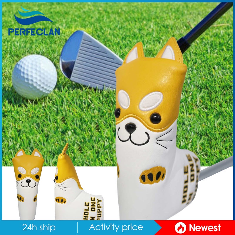 Vỏ Bọc Đầu Gậy Đánh Golf Bằng Da PU Chống Trượt Thêu Họa Tiết Dễ Thương