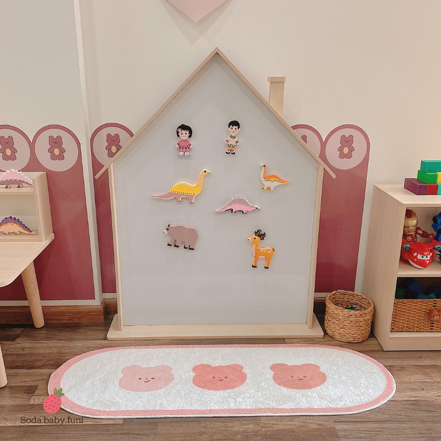 80x110cm Bảng vẽ từ tính, bảng từ cho con học vẽ - viết, đếm số, bảng viết phấn, nam châm, sticker bảng từ