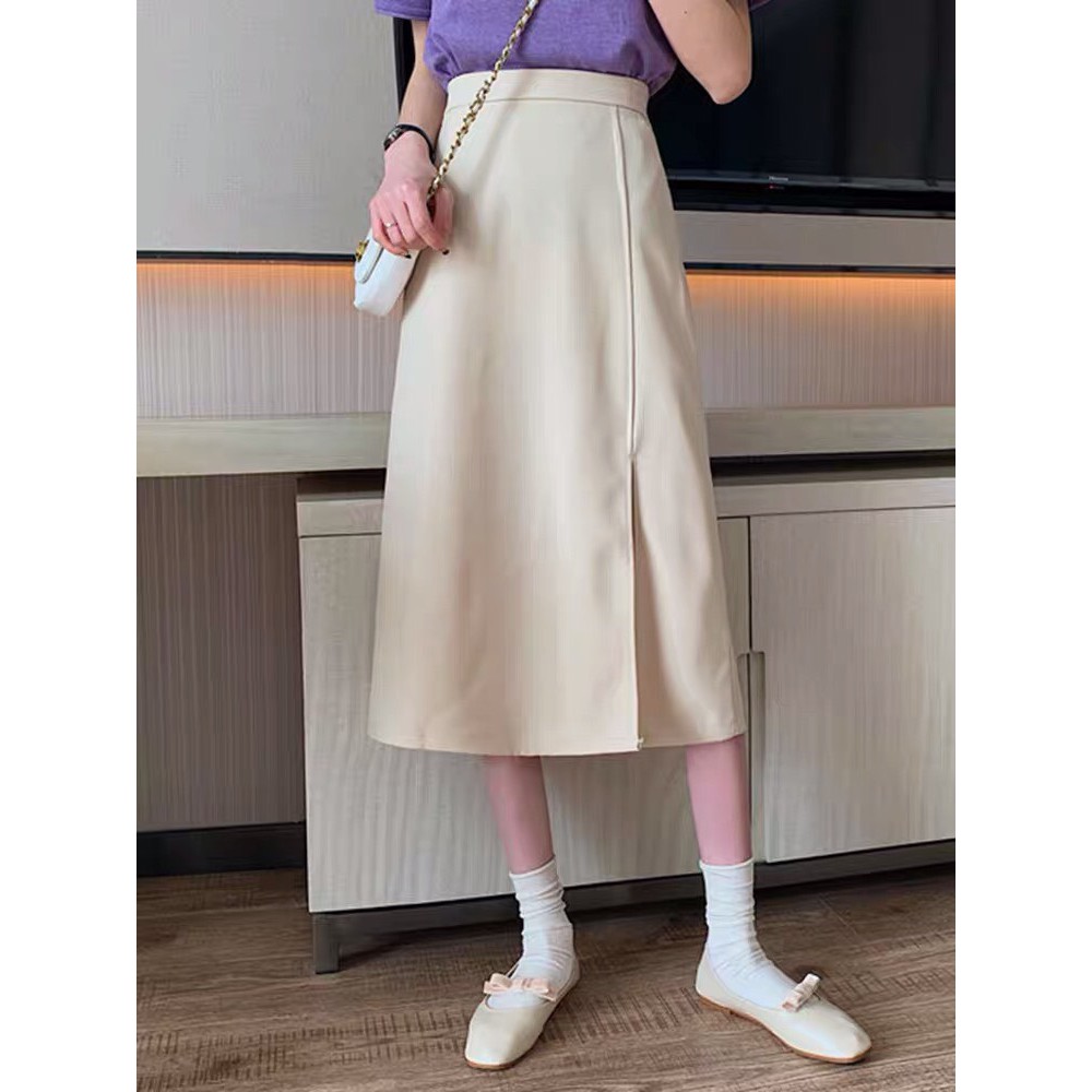 [Quà tặng là dây buộc tóc shop tặng bạn nhé] Chân váy dài dáng suông, Chân váy Midi dáng vintage cá tính MS13 | BigBuy360 - bigbuy360.vn