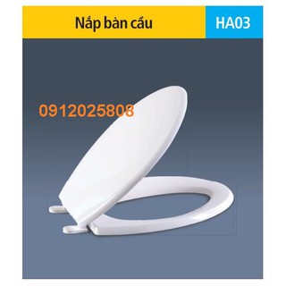 Ha03 - nắp bồn cầu hùng anh, nắp bàn cầu thường loại dày