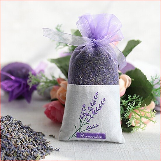 TÚI THƠM, KHỬ MÙI LÀM TỪ NỤ HOA KHÔ OẢI HƯƠNG LAVENDER ĐỂ PHÒNG, NHÀ VỆ SINH, TỦ ĐỒ, XE HƠI