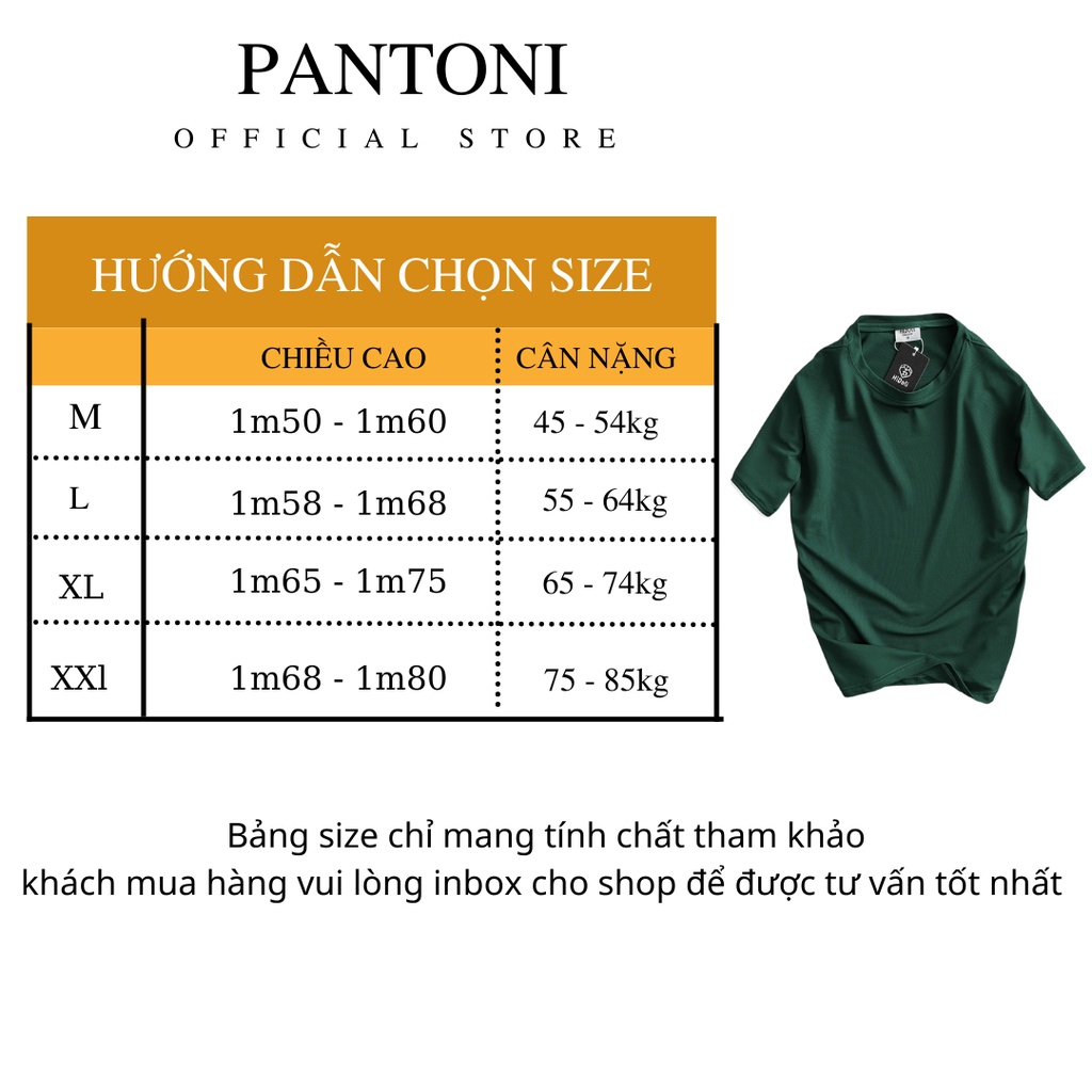 Áo thun nam PANTONI ngắn tay cổ tròn chất vải cotton siêu thoáng mát (ACT22)