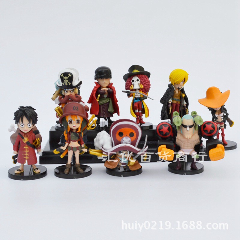 Combo Bộ 9 Mô Hình One Piece - Team Luffy