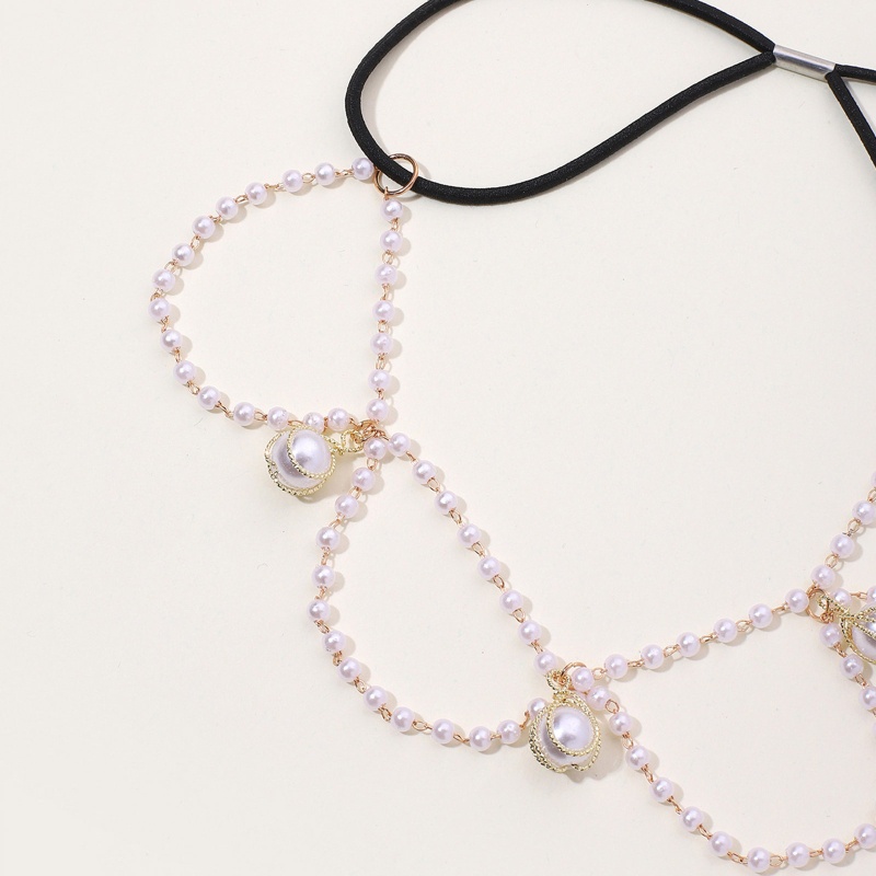 Youyo Chân Tua Rua Chuỗi Hạt Ngọc Trai Thanh Lịch Lủng Lẳng Phối Với