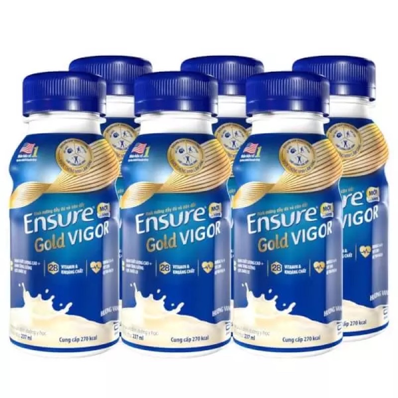 Sữa bột Ensure pha sẵn hương Vani (Lốc 6 chai 237ml)