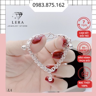 Lắc tay bạc ta cho bé dày dặn treo bi bóng, vòng tay bạc 925 bé trai bé gái tại trang sức bạc Lera