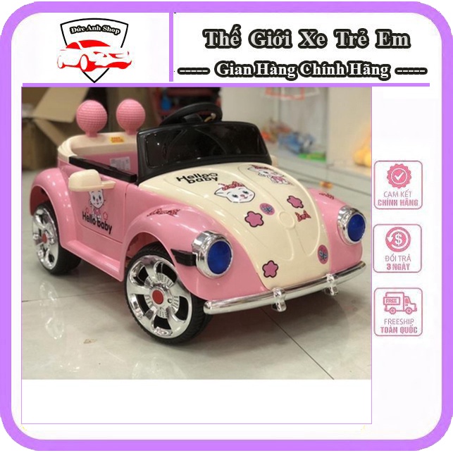 Ô tô điện trẻ em Hello Kitty dễ thương cho bé gái