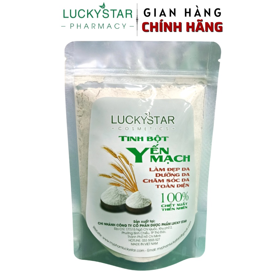 Mặt Nạ Bột Yến Mạch Sáng Da Lucky Star 200gr