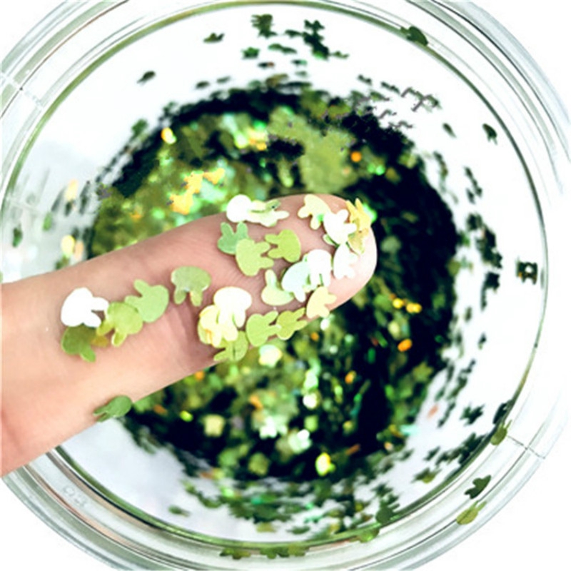 [Hàng mới về] 10g hạt kim sa hình thỏ siêu mỏng 4mm